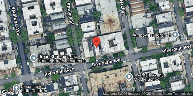 Aerial map of 79 RIVERDALE AVENUE, Brooklyn