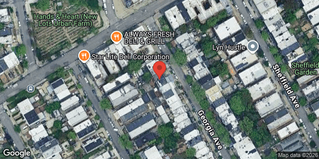 Aerial map of 650 GEORGIA AVENUE, Brooklyn