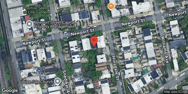 Aerial map of 448 NEWPORT STREET, Brooklyn