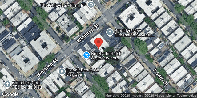 Aerial map of 1054 WINTHROP STREET, Brooklyn