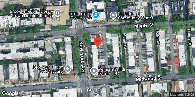 Aerial map of 567 NEW YORK AVENUE, Brooklyn
