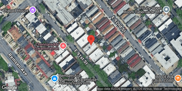 Aerial map of 157 EAST 91 STREET, Brooklyn