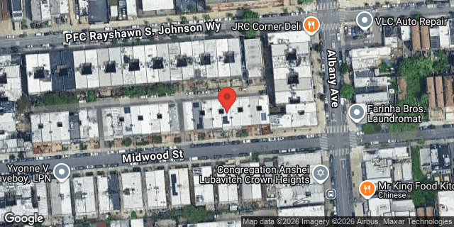 Aerial map of 603 MIDWOOD STREET, Brooklyn