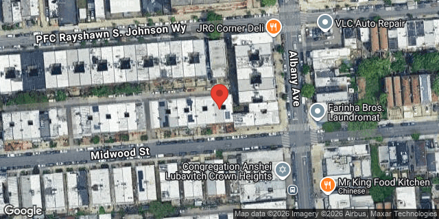 Aerial map of 613 MIDWOOD STREET, Brooklyn