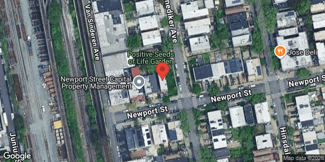 Aerial map of 427 NEWPORT STREET, Brooklyn