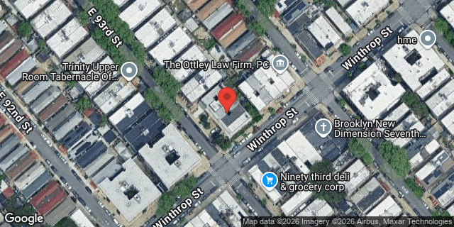 Aerial map of 183 EAST 93 STREET, Brooklyn