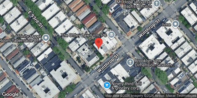 Aerial map of 1053 WINTHROP STREET, Brooklyn