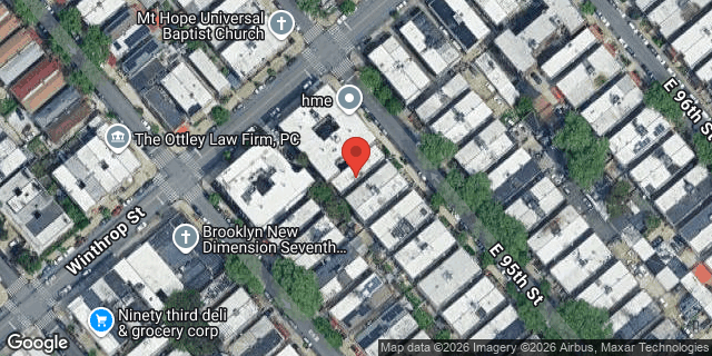 Aerial map of 190 EAST 95 STREET, Brooklyn