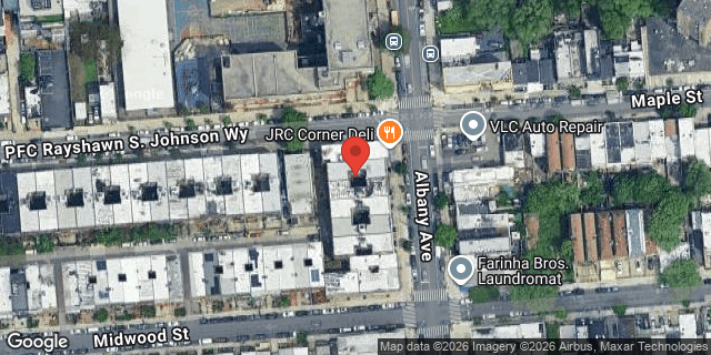Aerial map of 550 ALBANY AVENUE, Brooklyn