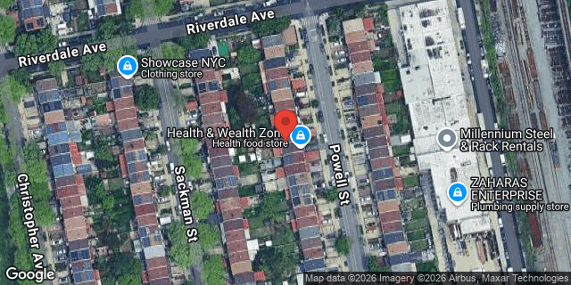 Aerial map of 520 POWELL STREET, Brooklyn