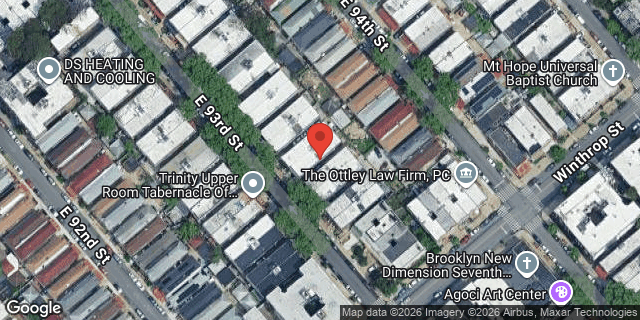 Aerial map of 161 EAST 93 STREET, Brooklyn
