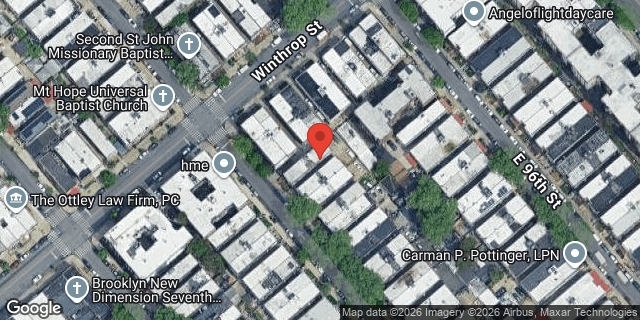 Aerial map of 189 EAST 95 STREET, Brooklyn