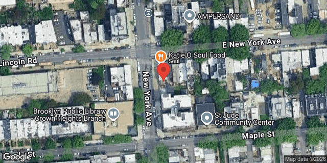 Aerial map of 452 EAST NEW YORK AVENUE, Brooklyn