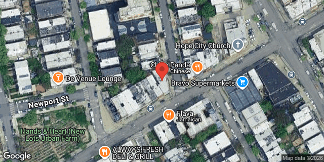 Aerial map of 341 NEW LOTS AVENUE, Brooklyn