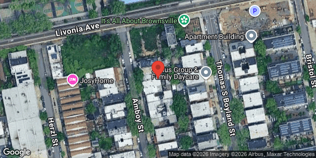 Aerial map of 357 AMBOY STREET, Brooklyn