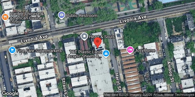Aerial map of 336 HERZL STREET, Brooklyn