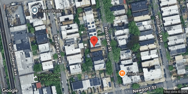 Aerial map of 540 HINSDALE STREET, Brooklyn