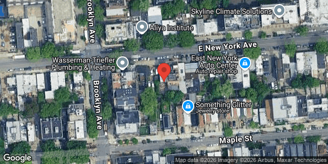 Aerial map of 538 EAST NEW YORK AVENUE, Brooklyn
