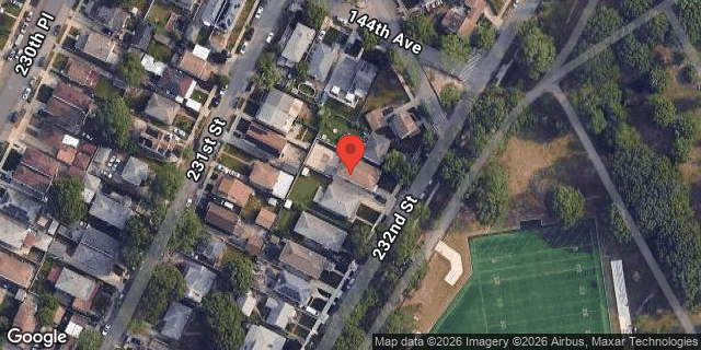Aerial map of 144-16 232 STREET, Queens