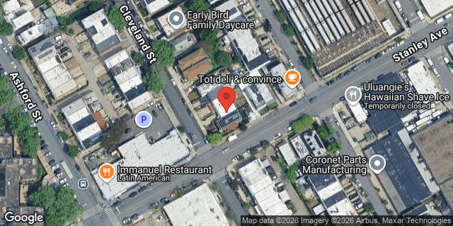 Aerial map of 943 CLEVELAND STREET, Brooklyn