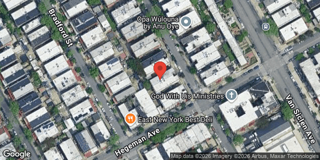 Aerial map of 762 MILLER AVENUE, Brooklyn
