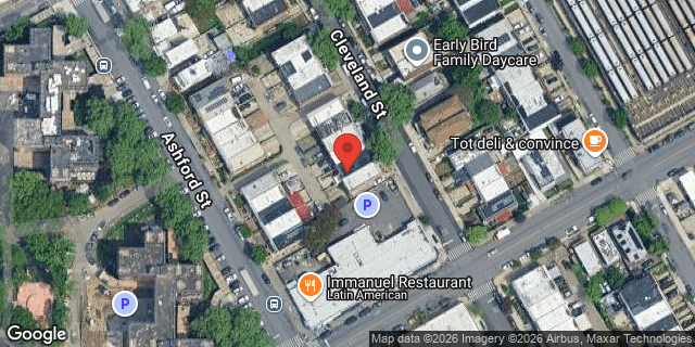 Aerial map of 932 CLEVELAND STREET, Brooklyn