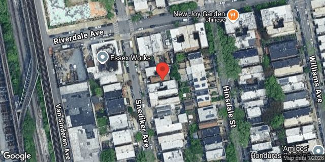 Aerial map of 527 SNEDIKER AVENUE, Brooklyn