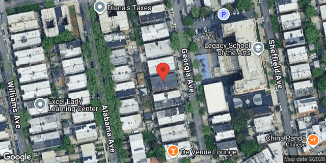 Aerial map of 580 GEORGIA AVENUE, Brooklyn