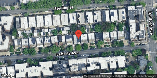 Aerial map of 79 LEFFERTS AVENUE, Brooklyn