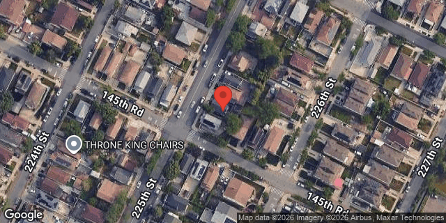 Aerial map of 145-29 225 STREET, Queens