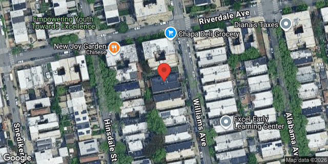Aerial map of 548 WILLIAMS AVENUE, Brooklyn