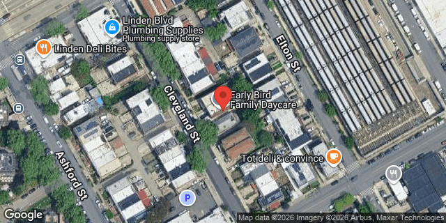 Aerial map of 921 CLEVELAND STREET, Brooklyn