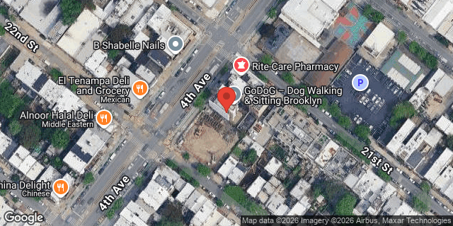 Aerial map of 683 4 AVENUE, Brooklyn