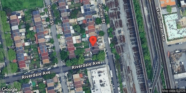 Aerial map of 502 JUNIUS STREET, Brooklyn