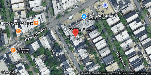 Aerial map of 693 VERMONT STREET, Brooklyn