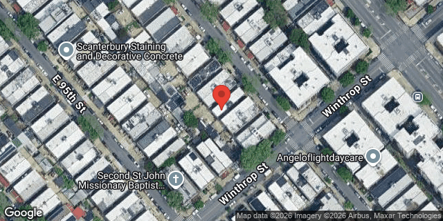 Aerial map of 158 EAST 96 STREET, Brooklyn