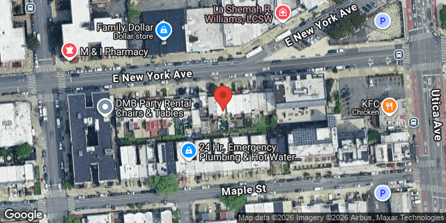 Aerial map of 890 EAST NEW YORK AVENUE, Brooklyn