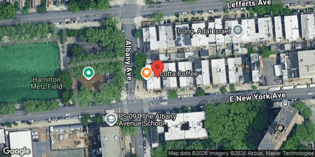Aerial map of 693 EAST NEW YORK AVENUE, Brooklyn