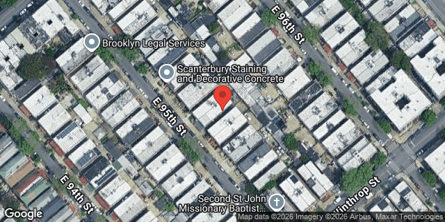 Aerial map of 141 EAST 95 STREET, Brooklyn