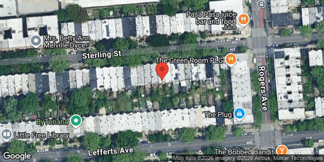 Aerial map of 188 STERLING STREET, Brooklyn