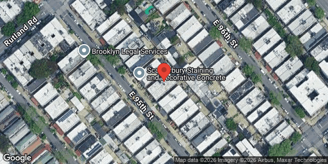 Aerial map of 133 EAST 95 STREET, Brooklyn