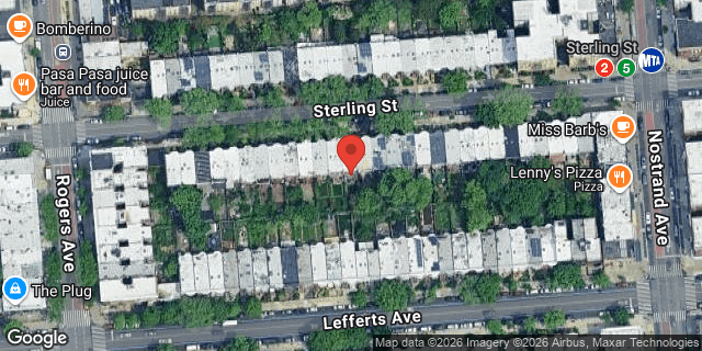 Aerial map of 260 STERLING STREET, Brooklyn