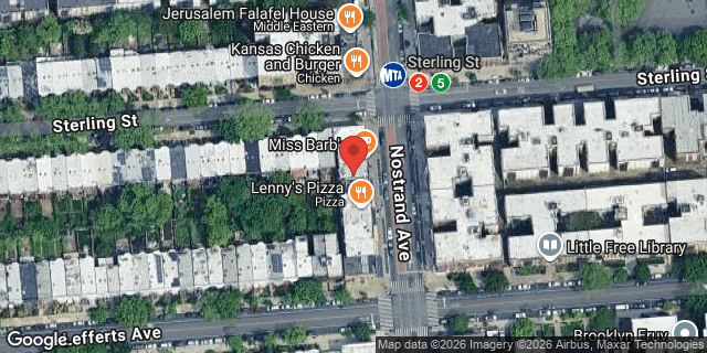 Aerial map of 1040 NOSTRAND AVENUE, Brooklyn