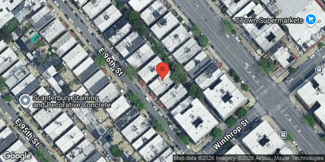 Aerial map of 145 EAST 96 STREET, Brooklyn