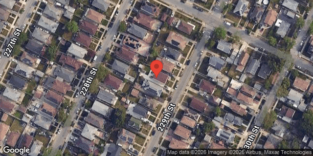 Aerial map of 144-22 229 STREET, Queens