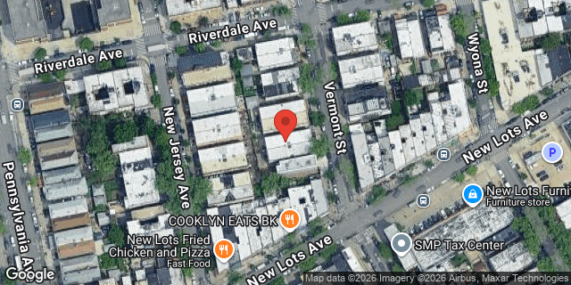 Aerial map of 662 VERMONT STREET, Brooklyn