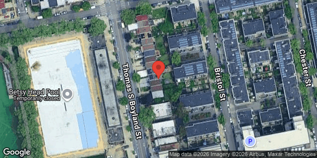 Aerial map of 713 THOMAS S BOYLAND ST, Brooklyn