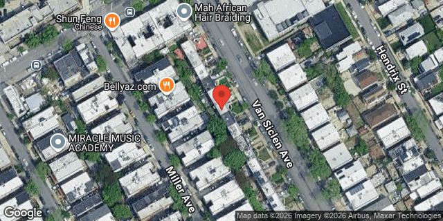 Aerial map of 662 VAN SICLEN AVENUE, Brooklyn