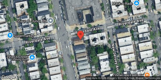 Aerial map of 571 PENNSYLVANIA AVENUE, Brooklyn