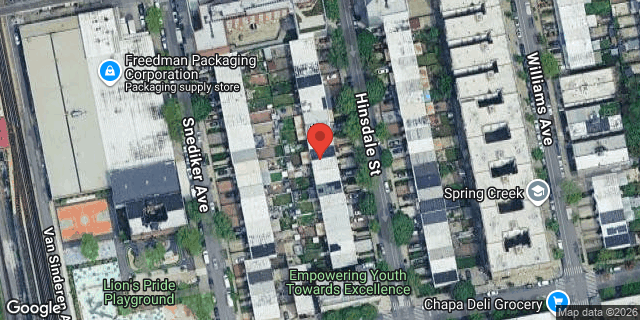 Aerial map of 476 HINSDALE STREET, Brooklyn